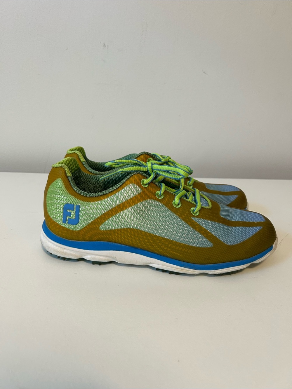 FootJoy Green and Blue Men's Lightweight Golf Sneakers